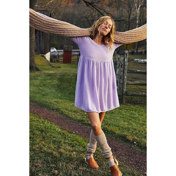 Free People Sweaters - New Free  People The Luxe Sweater Babydoll Dress Size S